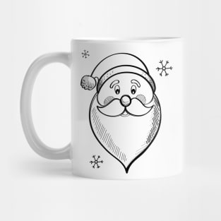 Handrawing Christmas Santa Mug